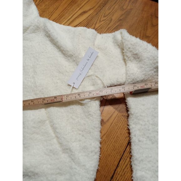 Young Broke & Fabulous WOMEN YBF Sweater Jacket Medium Long Sleeves NEW White - Picture 8 of 11